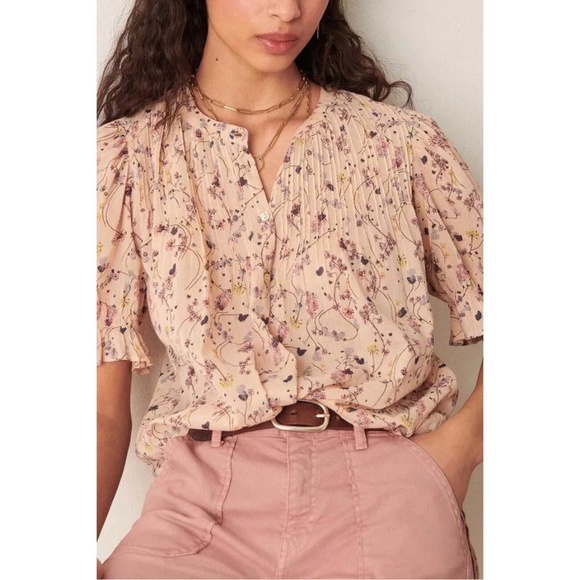 ba&sh Blouna Floral Print Blouse Medium SOLD - Picture 12 of 13